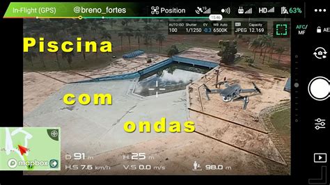 Drone Filma Piscina Com Ondas Em Brasilia Youtube