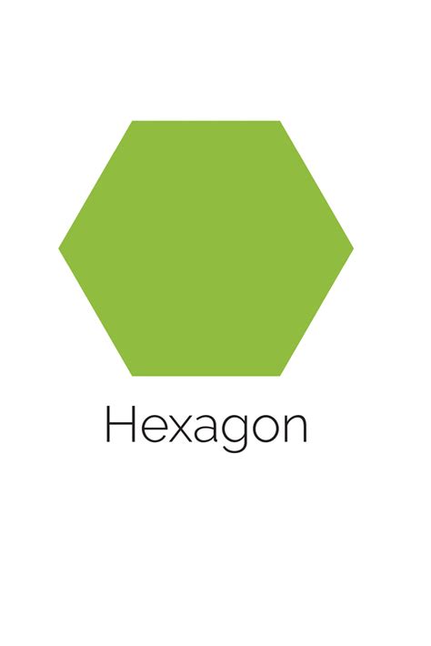 Free Printable Hexagon Shape With Color Freebie Finding Mom