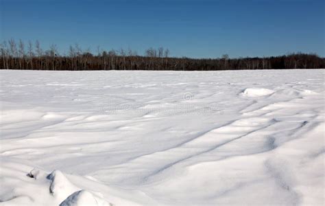 Snow Drifts Over Northern Minnesota Stock Image Image Of Blue Time