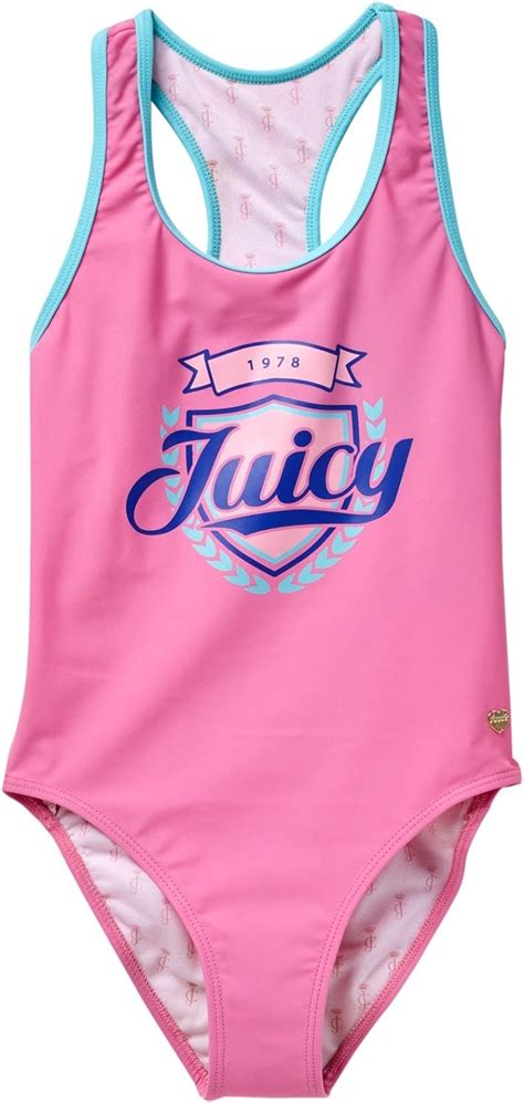 Juicy Couture Girls Contrast Solid Bind One Piece Swimsuit 7 Everything Else