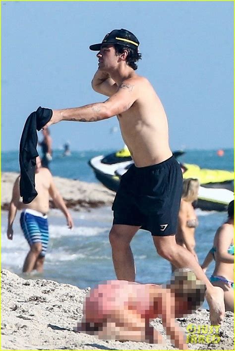 Joe Jonas Spotted Going Shirtless During Beach Day In Miami Photo