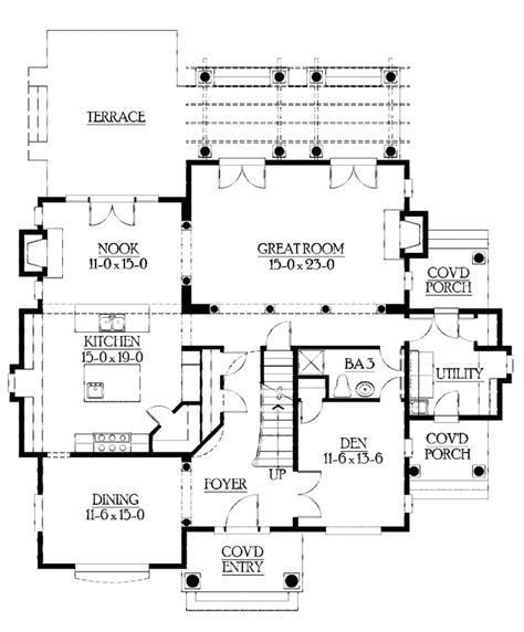 Craftsman Style House Plan 4 Beds 4 Baths 3245 Sqft Plan 132 410