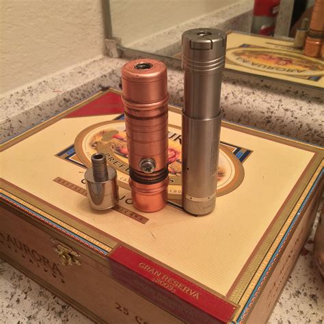 This is my first custom made fully mechanical dual 18650 series box mod. My DIY 18650 Copper Mechanical Mod : electronic_cigarette
