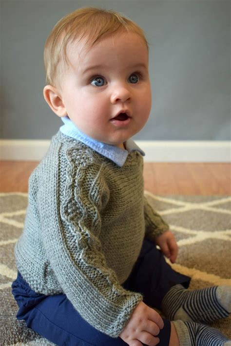Crosscut Pullover Boys Knitting Patterns Free Baby Boy Knitting