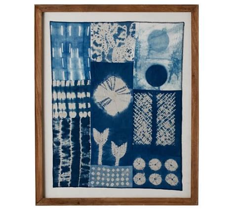 Framed Shibori Textile Art Shibori Textiles Textile Art Shibori