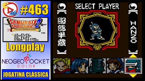 Neo Geo Pocket Color Longplay Samurai Shodown 2 Pocket Fighting