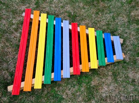 Homemade Rainbow Xylophone And Next Comes L