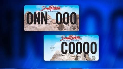 New South Dakota License Plate Designs