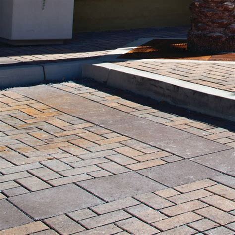 Eco Holland 3 1⁄8 4x8 Smooth Top Permeable Pavers Belgard