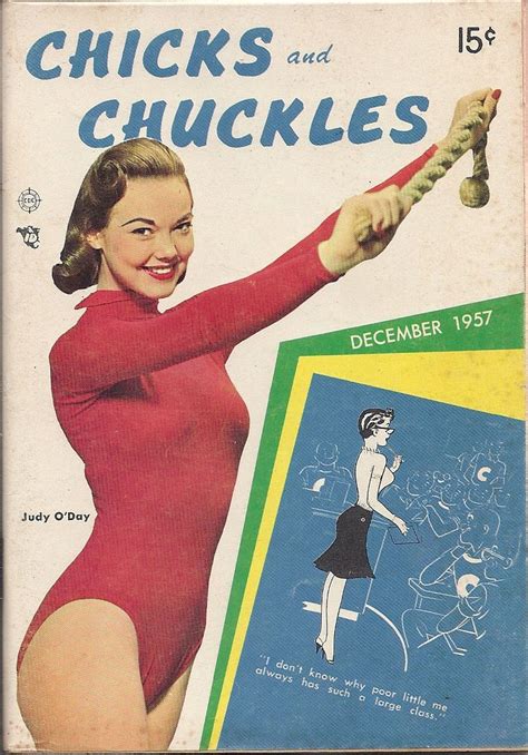 dec 1957 chicks and chuckles magazine vol 3 6 judy o day chicks baseball cards judy