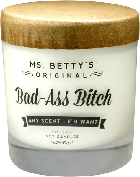 ms betty s original bad ass vegan soy candle 11 ounce jar bad ass bitch green