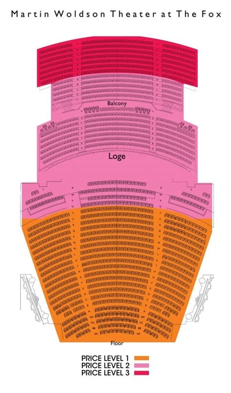 Fox Theater Oakland Seating Chart With Seat Numbers