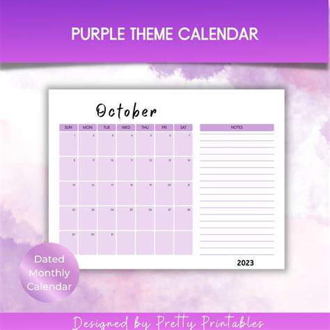 2023 Calendar Printable 2023 Calendar Pages Monthly Planner Etsy