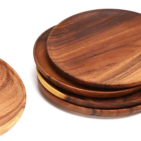 Acacia Wood Plates Wooden Serving Platters Wood Plates Serving Plates