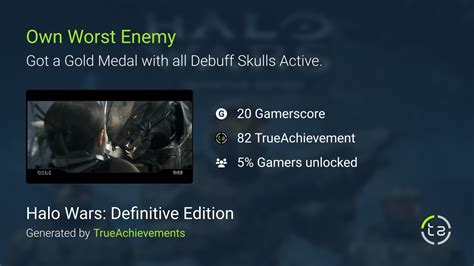 Own Worst Enemy Achievement In Halo Wars Definitive Edition