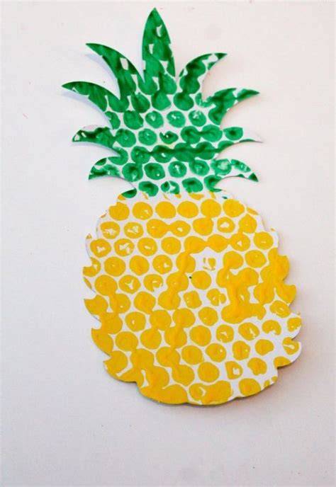 Pineapple Crafts Bubble Wrap Printed Pineapple Cute Craft Projects
