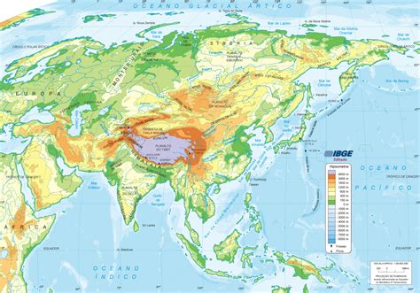 Mapa Fisico De Asia