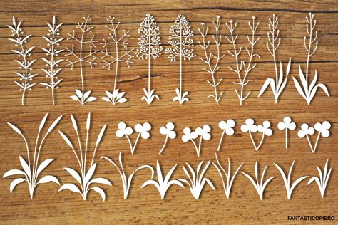 Download Grass, Tall Grass SVG files for Silhouette Cameo and Cricut.