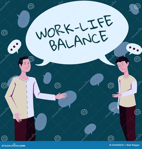 Handwriting Text Work Life Balance. Concept Meaning Division of Time