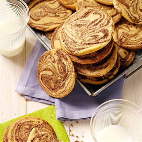 Chocolate Swirled Peanut Butter Cookies Recipe Taste Of Home