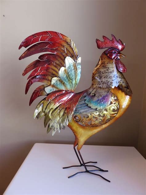 Thailand male chicken rooster isolated. METAL RED ROOSTER DECOR 19 IN. HOME DECOR KITCHEN ...