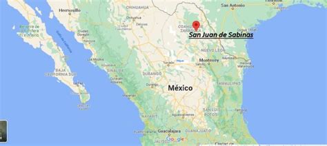 ¿dónde Está San Juan De Sabinas En Mexico Mapa San Juan De Sabinas