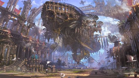 Steampunk City Wallpapers With Hd Desktop 3840x2160 Px 210 Mb