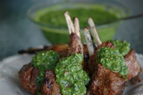 Lamb chops are very flavorful and require minimal effort. Grilled Lamb Chops with Chimichurri Sauce | Grilled lamb ...