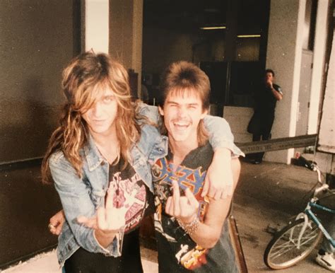 Dave The Snake Sabo Skid Row 1989 Skid Row Glam Metal The Row