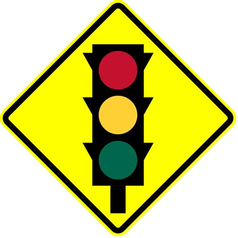 Traffic Signals Ahead Sign In Panama Clipart Free Download Transparent