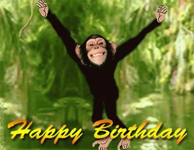 Gifs «happy birthday.» a selection of beautiful animation. Happy Birthday GIF - Happy Birthday Monkey - Discover ...