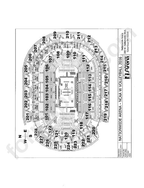Nationwide Arena Seating Chart Printable Pdf Download