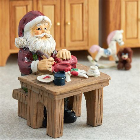 Wine steward santa we know that santa is an expert on toys, elves, and reindeer, but santa also has a nose for wine. Miniature Santa's Workshop Table Christmas Figurine ...