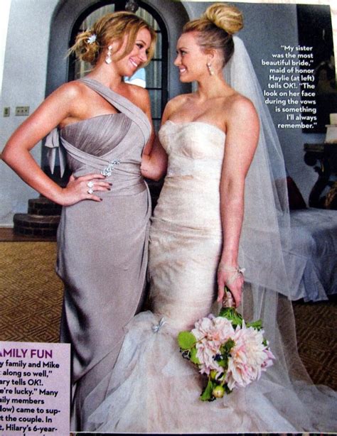 Hilary Duff Wedding With Her Sister Haylie Wedding