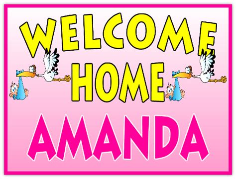 Welcome Home 111 Welcome Home Sign Templates Templates