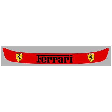 Ferrari Helmet Sunstrip Visor Laminated Decal Cafe Racer Bretagne