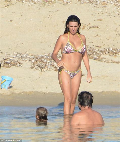 Penelope Cruz Shows Off Post Baby Body As She Goes Topless On Holiday