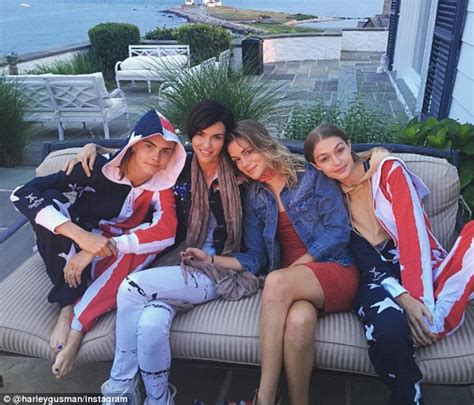 Ruby Rose And Harley Gusman Pose With Cara Delevigne And Gigi Hadid