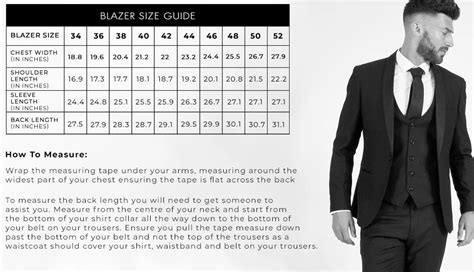 Mens Suits Size Chart Suit Jacket Size Chart Mens Drian Please See