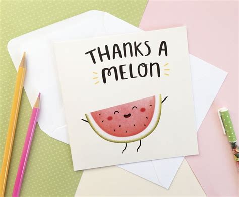 Mayblossoming Etsy Funny Thank You Cards Cute Thank You Cards