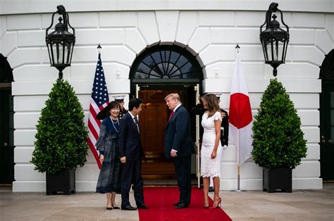 For Trumps Japan Trip Abe Piles On The Flattery But To What End