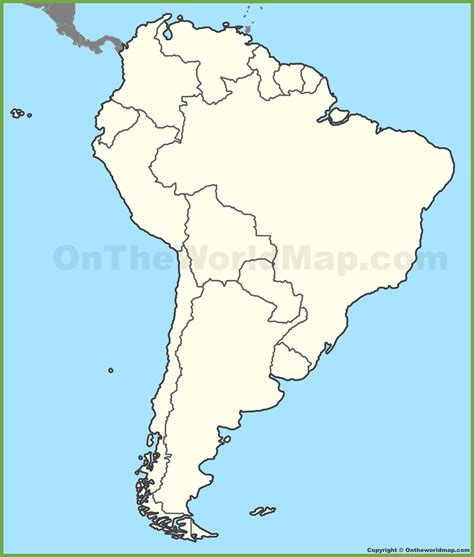 7 Blank Map Of South America Image Ideas Wallpaper