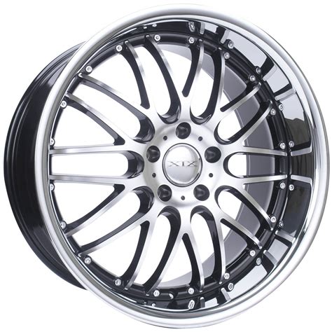 Xix Exotic X05 Black Machined Stainless Steel Lip Wheels And Rims