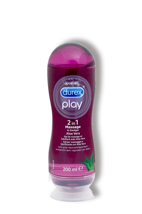 durex play 2 in 1 massage and lubricant with aloe vera water based 200 ml 6 8 fl oz