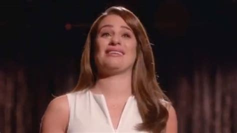 Watch Lea Michele Sings As Rachel Berry In Final Glee Song