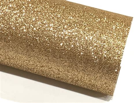 Fine Champagne Gold Glitter Fabric Sheet Thin 065mm A4 Or A5 Etsy