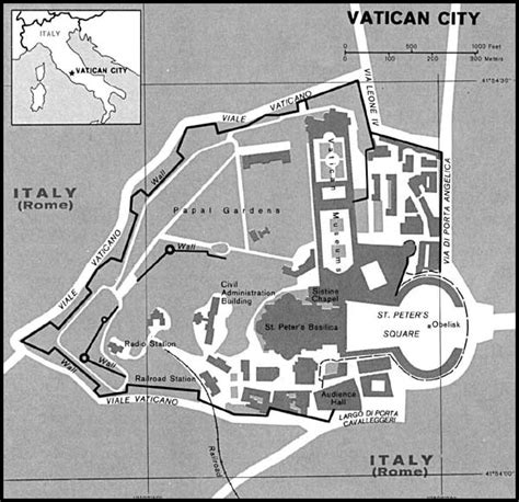 Big Italy Map Map Of Vatican City Holy See Italy Atlas