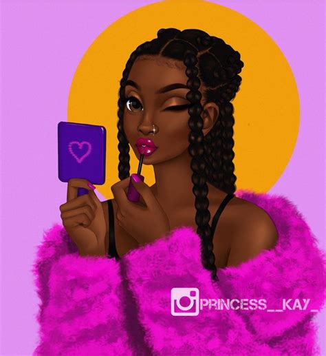 Black Girl Cartoon Image By Shonny On Pink Art Black Girl Art Black