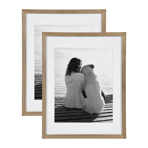 Designovation Gallery Wood Photo Frame Set For Customizable Wall
