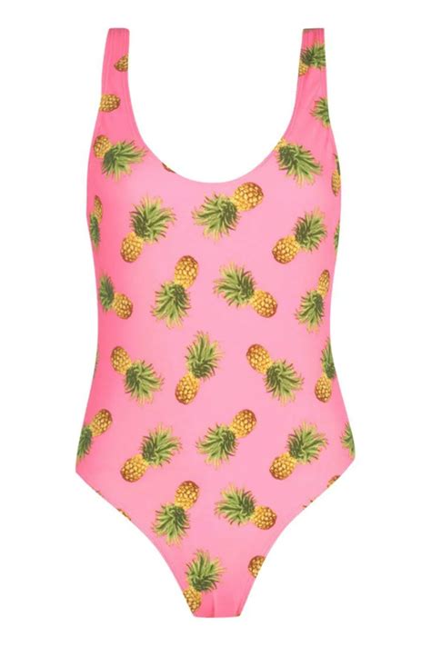 sexy women swimsuit pop pineapple print 2018 new swimming costume swimsuit monokini swimwear